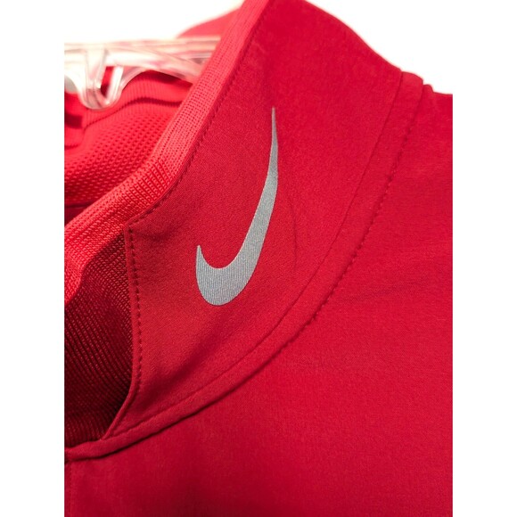 Nike Golf Dri-Fit Tour Performance 1/4 Zip Pullover Mens 2XL Red - Picture 3 of 13